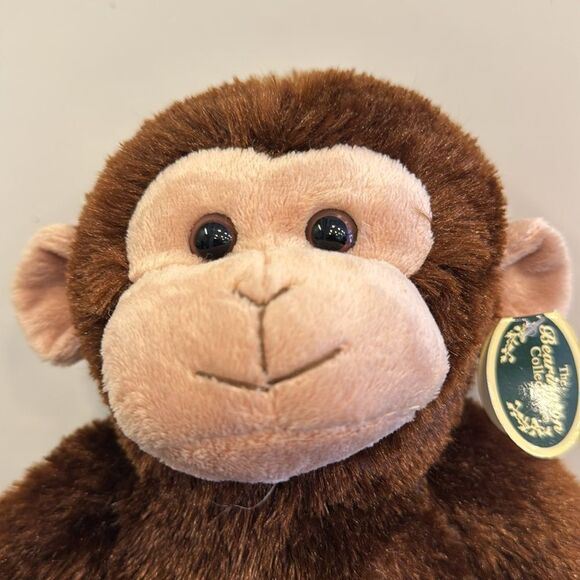 The Bearington Baby Collection Swings Monkey Brown Plush Stuffed Toy 14" - Picture 2 of 11